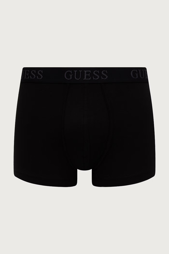 Odzież Guess Bokserki dopasowane męskie bawełniane z elastanem JOE 3-pack U6BG06.K5372 czarny