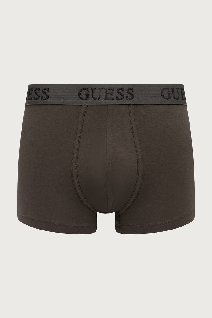 Bokserki dopasowane męskie bawełniane z elastanem JOE 3-pack Guess U6BG06.K5372 czarny