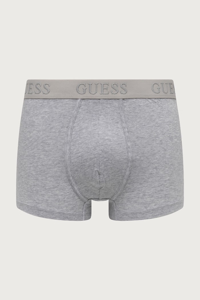 Odzież Guess Bokserki dopasowane męskie bawełniane z elastanem JOE 3-pack U6BG05.K5371 czarny