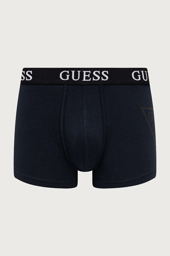 Guess Bokserki męskie z bawełną 3-pack U6BG03.K5365 granatowy AW26
