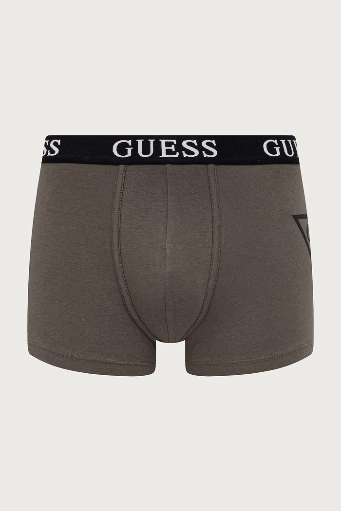 Guess Bokserki męskie z bawełną 3-pack U6BG03.K5365 zielony AW26