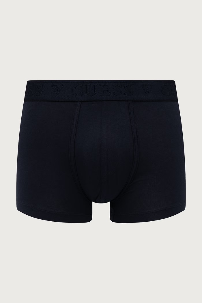 Guess Priliehavé boxerky pánske bavlnené s elastanom HERO 3-pak U6BG02.K5357 tmavomodrá AW26