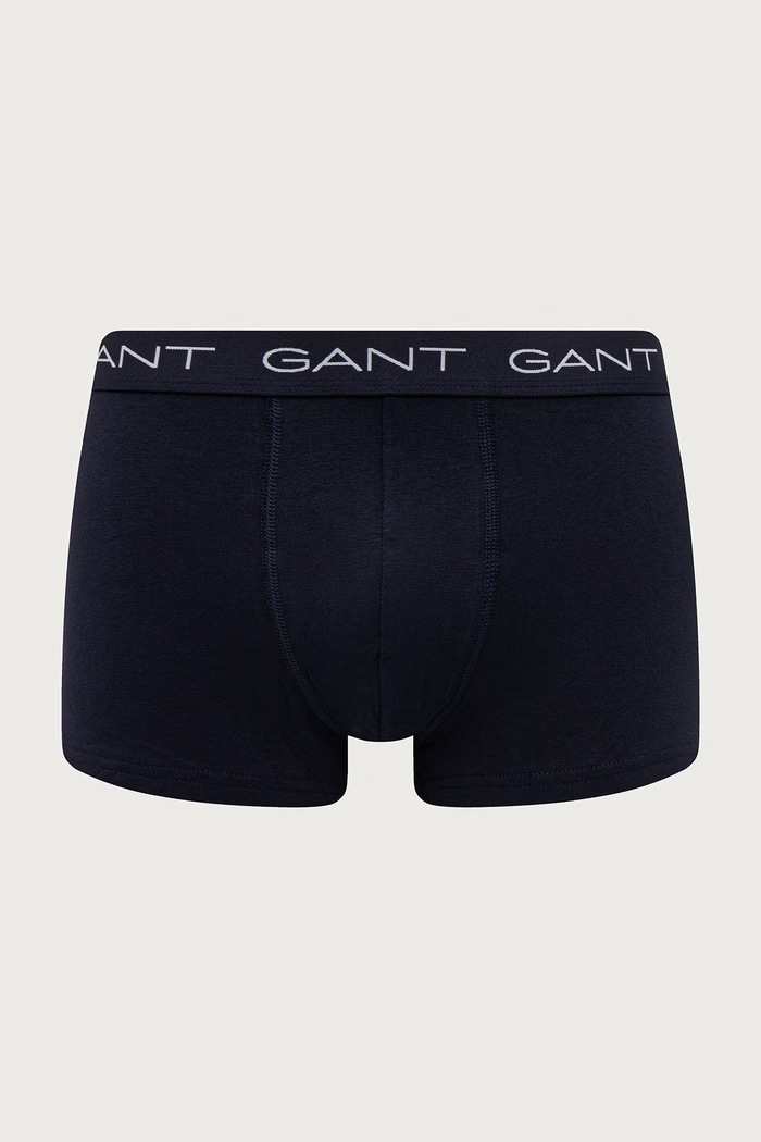 Bokserki męskie bawełniane z elastanem 3-pack Gant 902633053 zielony