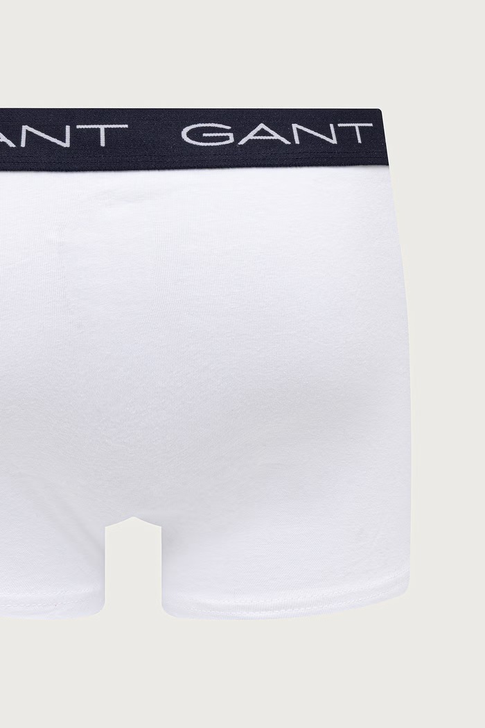 Gant Bokserki męskie bawełniane z elastanem 3-pack 902633003 biały AW26