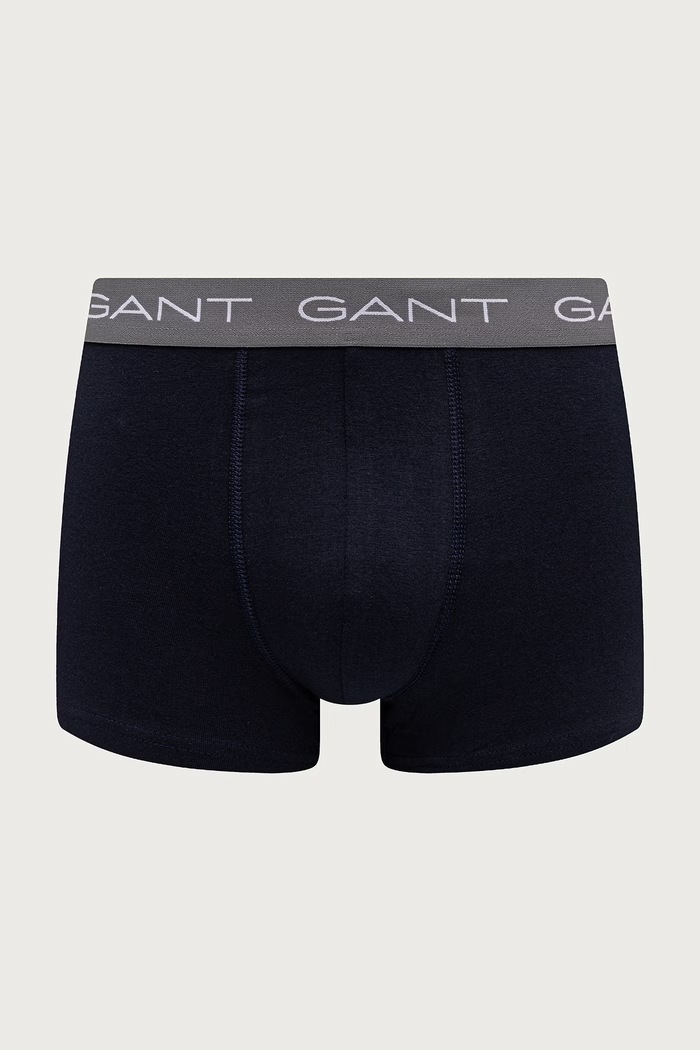Gant Boxerky pánske bavlnené s elastanom 3-pak 902633003 tmavomodrá AW26