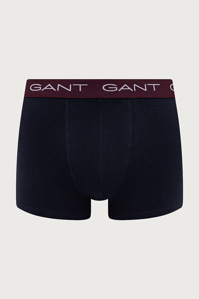 Boxerky pánske bavlnené s elastanom 3-pak Gant 902633003 tmavomodrá