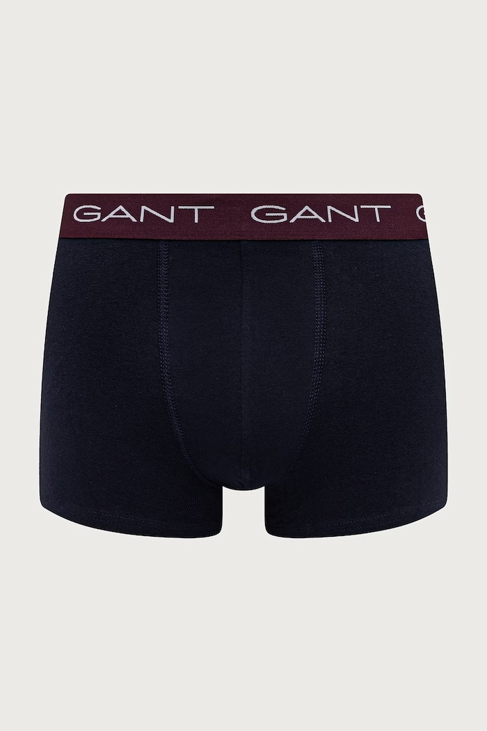 Boxerky pánske bavlnené s elastanom 3-pak Gant 902633003 tmavomodrá