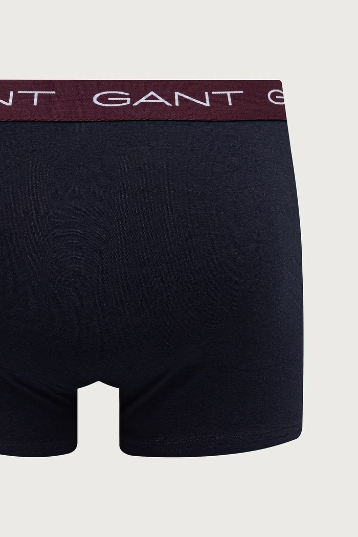 Bokserki męskie bawełniane z elastanem 3-pack Gant 902633003 granatowy