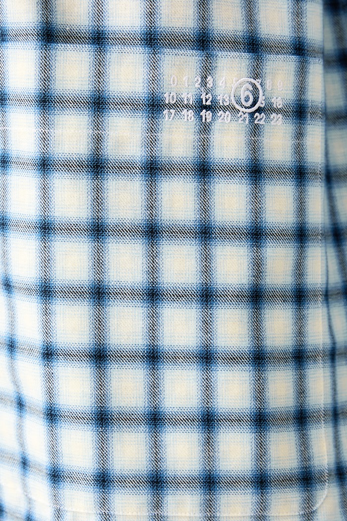 Koszula piżamowa męska bawełniana MM6 Maison Margiela niebieski MJHH50120