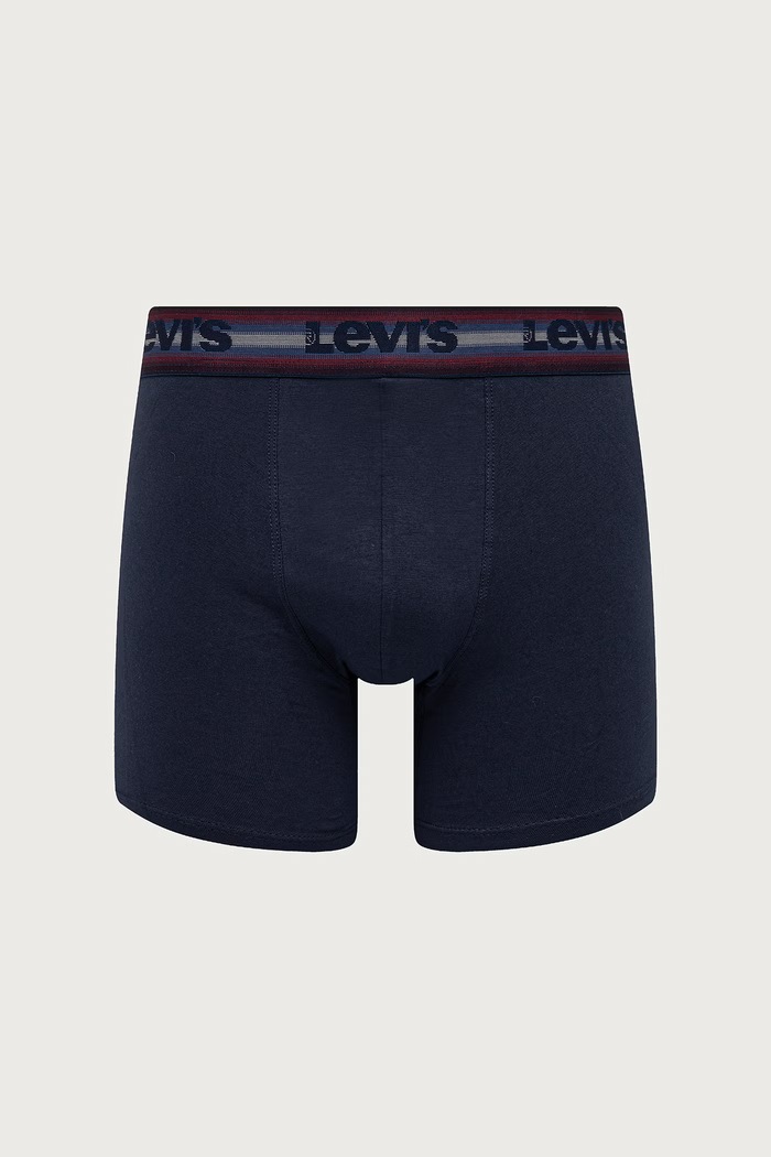 Bokserice za muškarce od pamuka s elastanom 3-pack Levi's 37149.1439 mornarsko plava