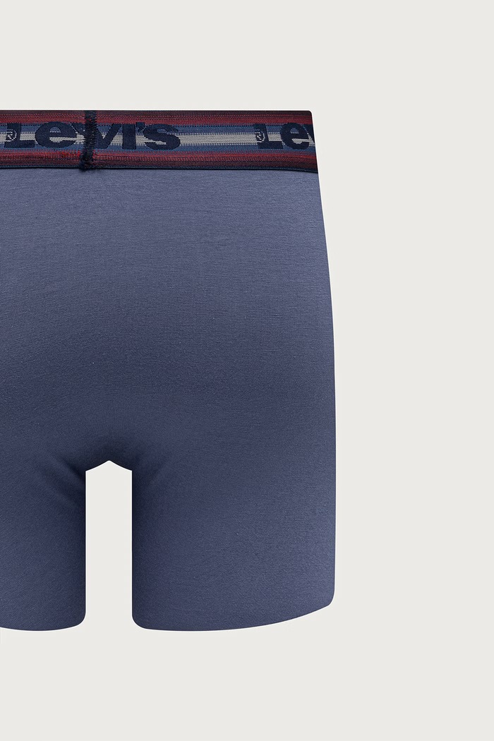 Bokserice za muškarce od pamuka s elastanom 3-pack Levi's mornarsko plava 37149.1439