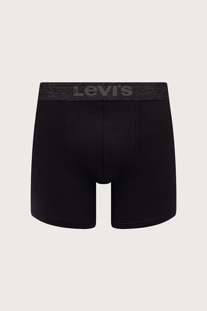 Boksarice moške bombažne z elastanom paket 3 kosov Levi's 37149.1437 črna