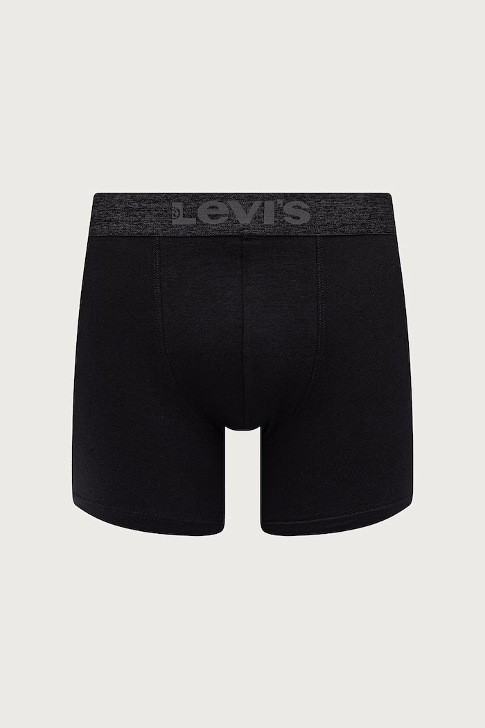 Boksarice moške bombažne z elastanom paket 3 kosov Levi's 37149.1437 črna