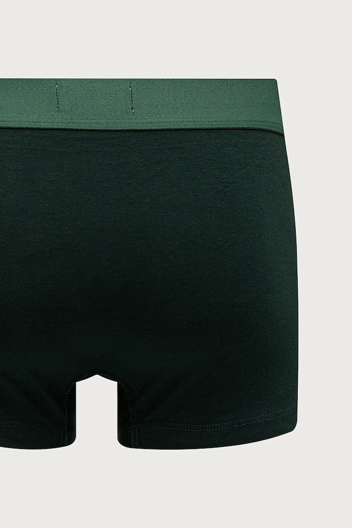 Bokserki dopasowane męskie bawełniane z elastanem 3-pack Lacoste zielony 5H9122
