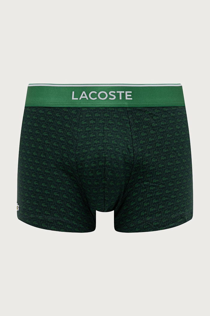 Lacoste Bokserki dopasowane męskie bawełniane z elastanem 3-pack 5H5521 bordowy AW26