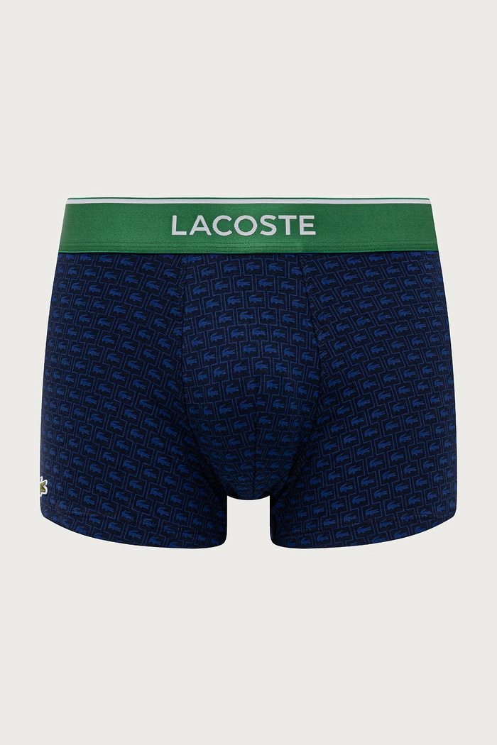 Odzież Lacoste Bokserki dopasowane męskie bawełniane z elastanem 3-pack 5H5521 bordowy