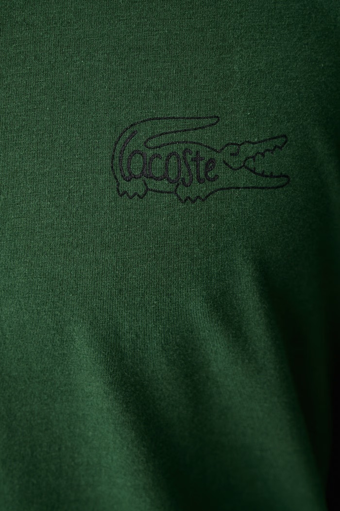Lacoste Piżama dwuczęściowa męska bawełniana z elastanem 4H9147