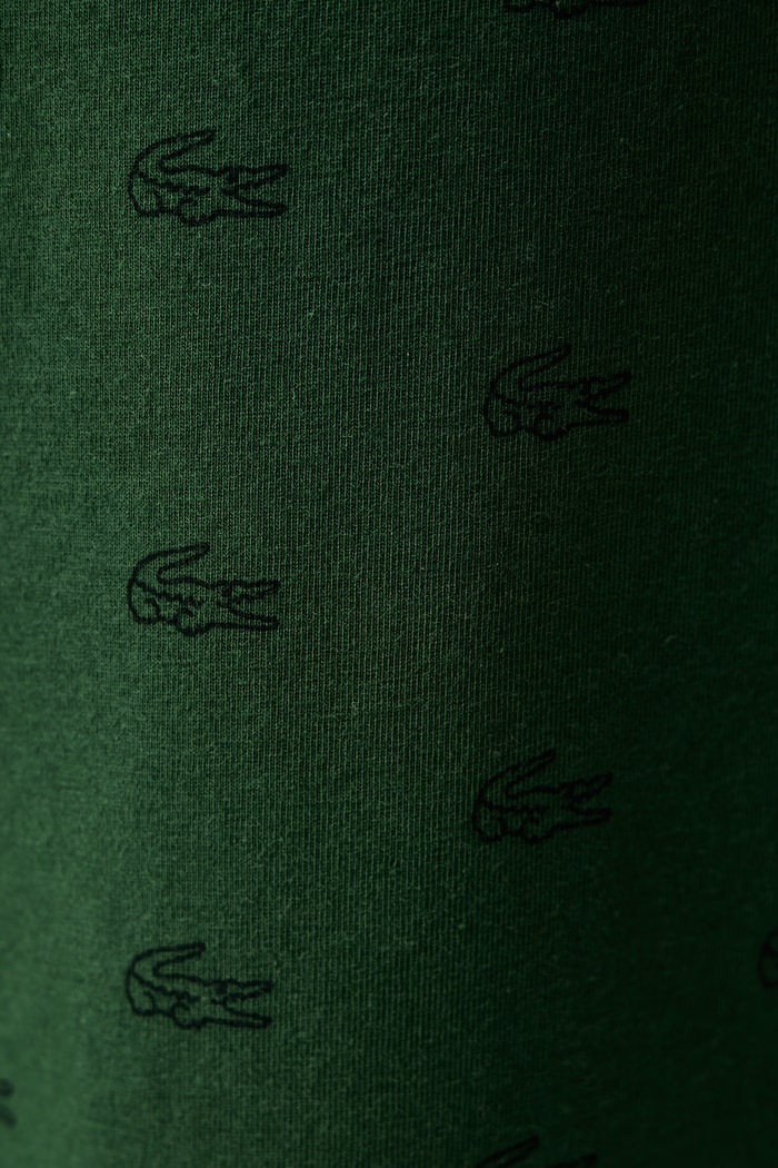 Lacoste Piżama dwuczęściowa męska bawełniana z elastanem 4H9147