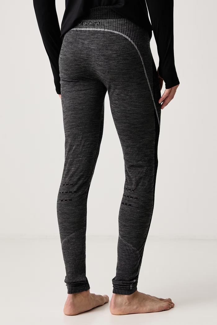 Odzież La Sportiva Legginsy funkcyjne męskie z wełną Wool70 Tech ZASB009 szary