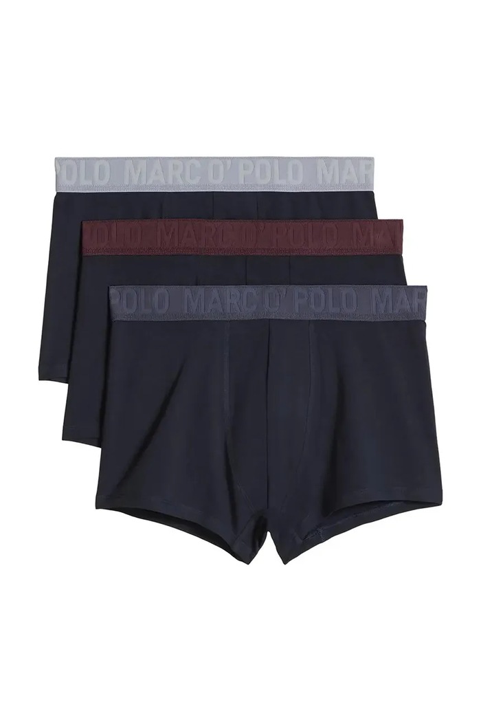 Marc O'Polo Bokserki męskie bawełniane z elastanem 3-pack granatowy 10228518