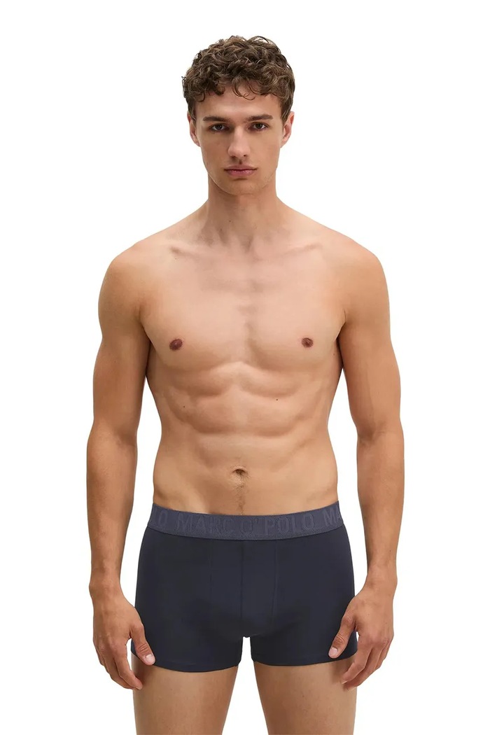 Marc O'Polo Bokserki męskie bawełniane z elastanem 3-pack 10228518 granatowy AW26