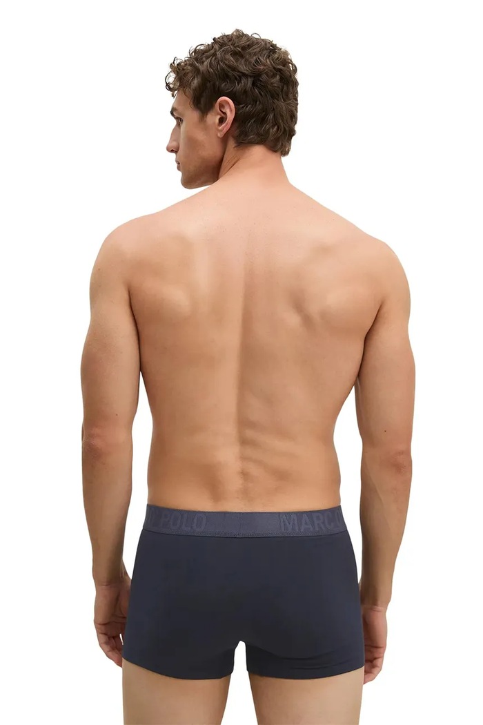 Odzież Marc O'Polo Bokserki męskie bawełniane z elastanem 3-pack 10228518 granatowy