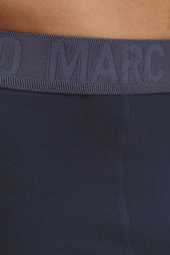 Bokserki męskie bawełniane z elastanem 3-pack Marc O'Polo 10228518 granatowy