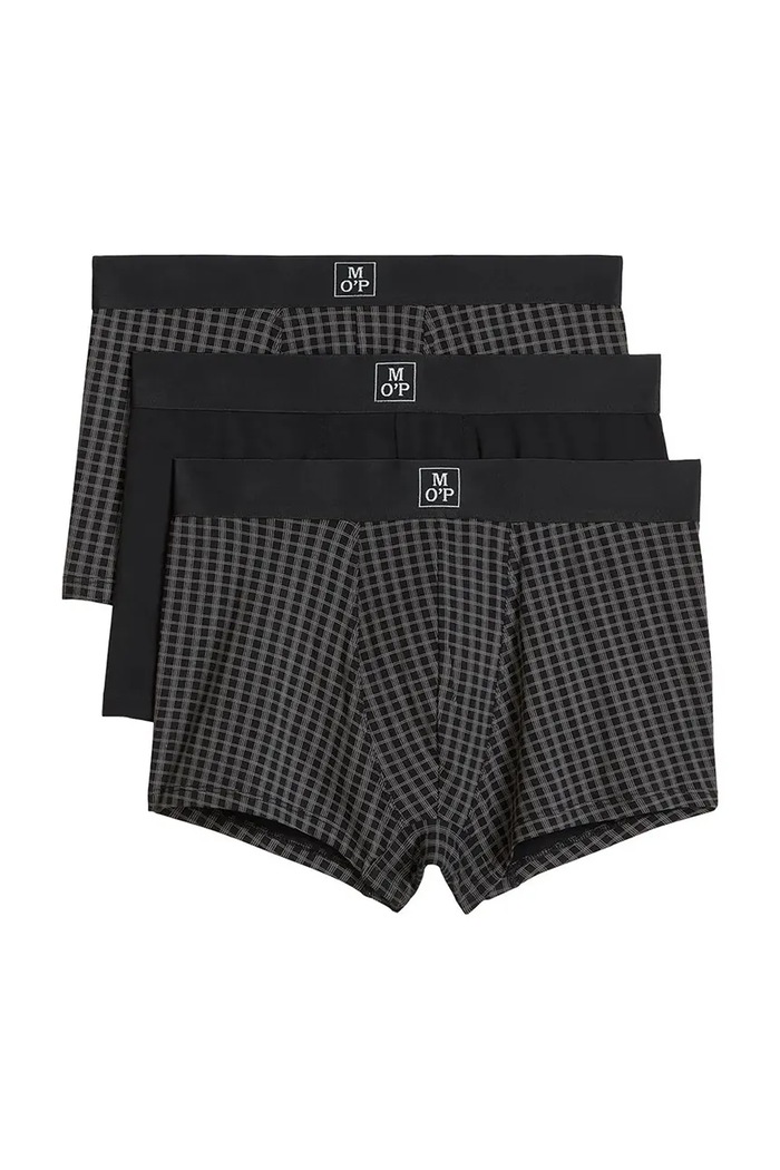 Marc O'Polo Bokserki męskie bawełniane z elastanem 3-pack czarny 10228508