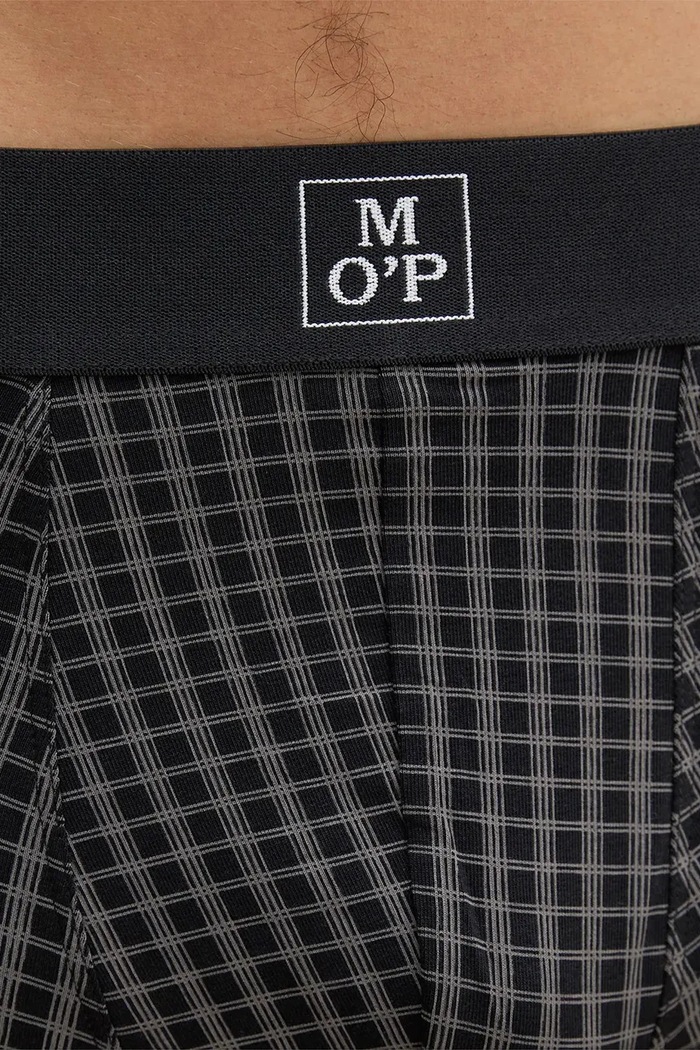 Bokserki męskie bawełniane z elastanem 3-pack Marc O'Polo 10228508 czarny
