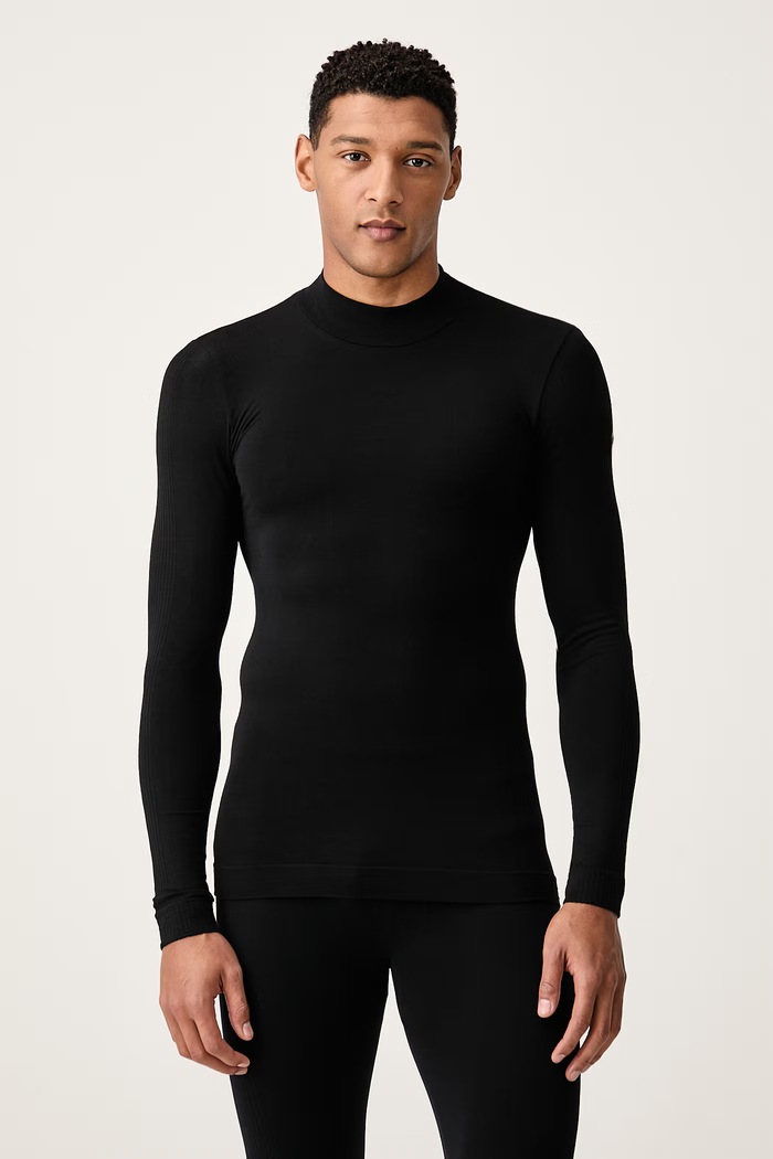 Fusalp Longsleeve termoaktywny męski z dodatkiem kaszmiru OWEN czarny Y2202