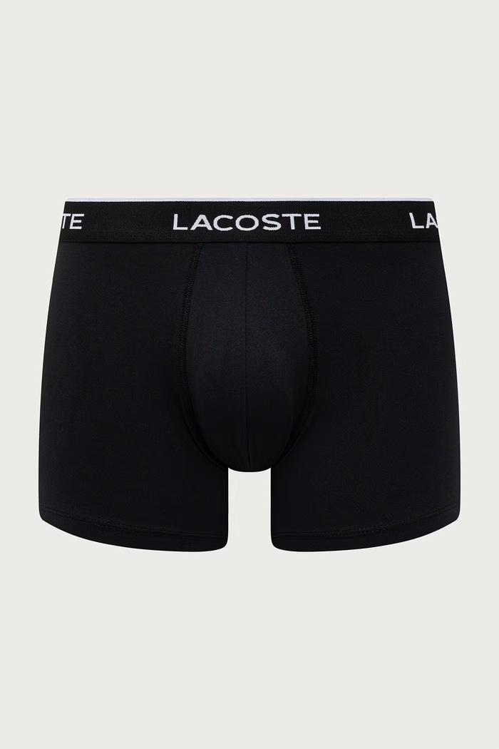 Lacoste boxer aderenti da uomo pacco da 3 5H3202.031 nero AW26