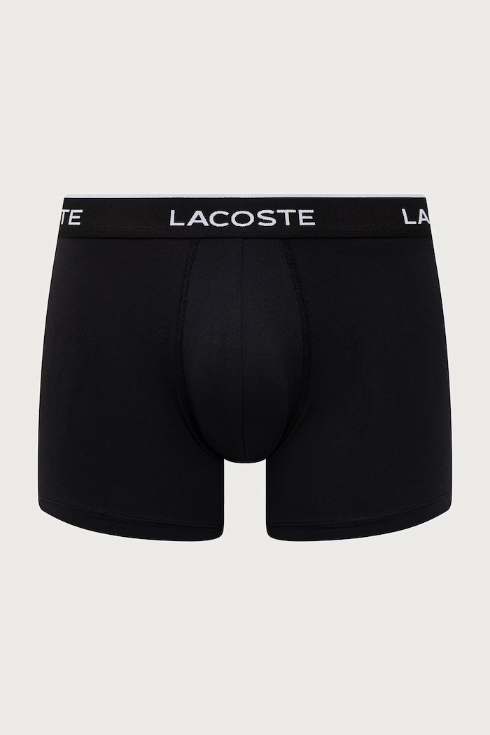 Lacoste boxer aderenti da uomo pacco da 3 5H3202.031 nero AW26