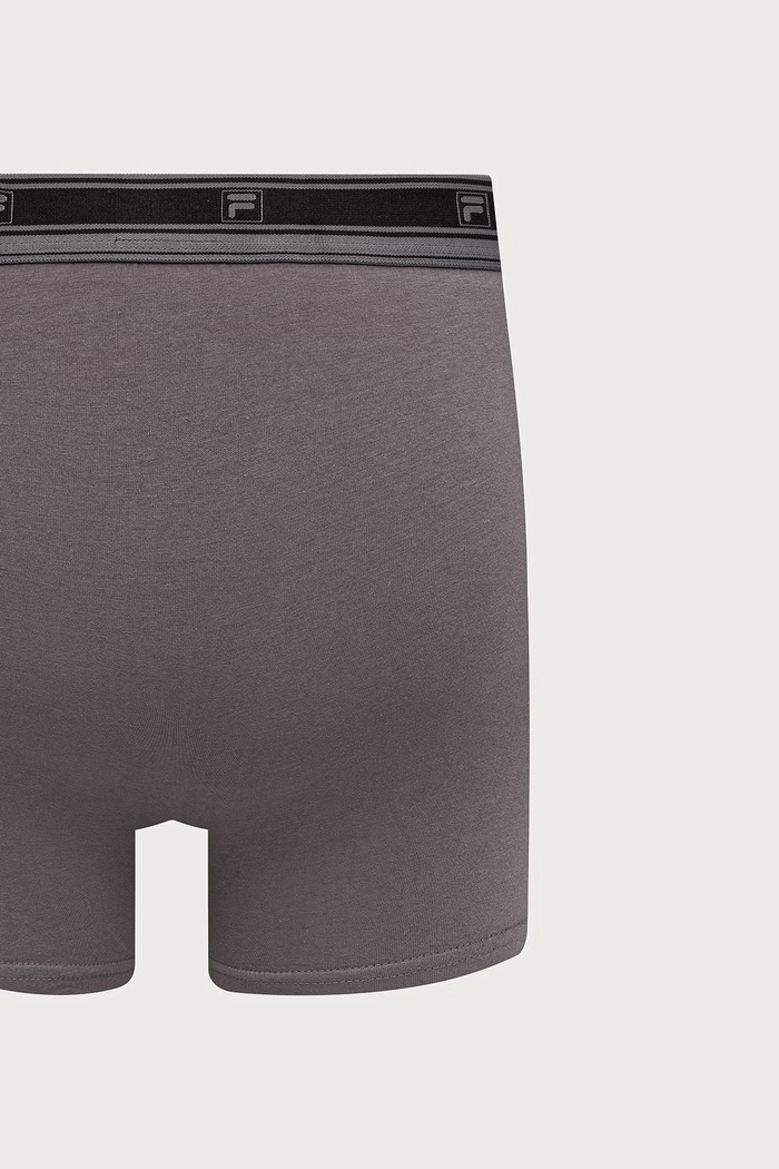 Bokserki męskie bawełniane 2-pack Fila FU5397.2 szary