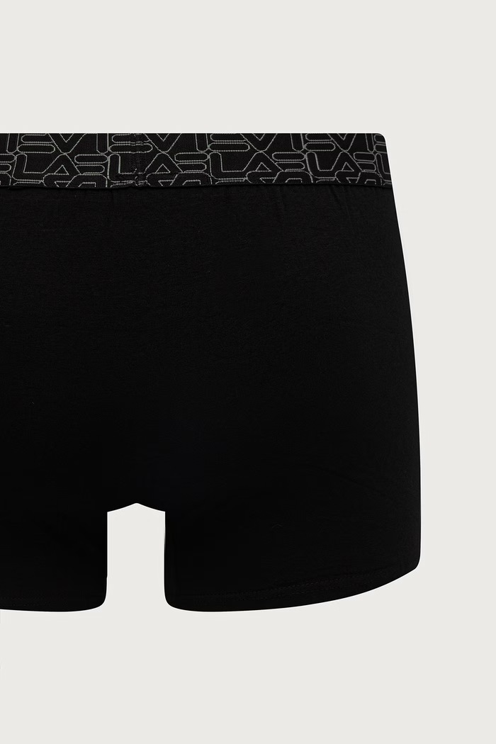 Bokserki męskie z bawełną 2-pack Fila czarny FU5395.2