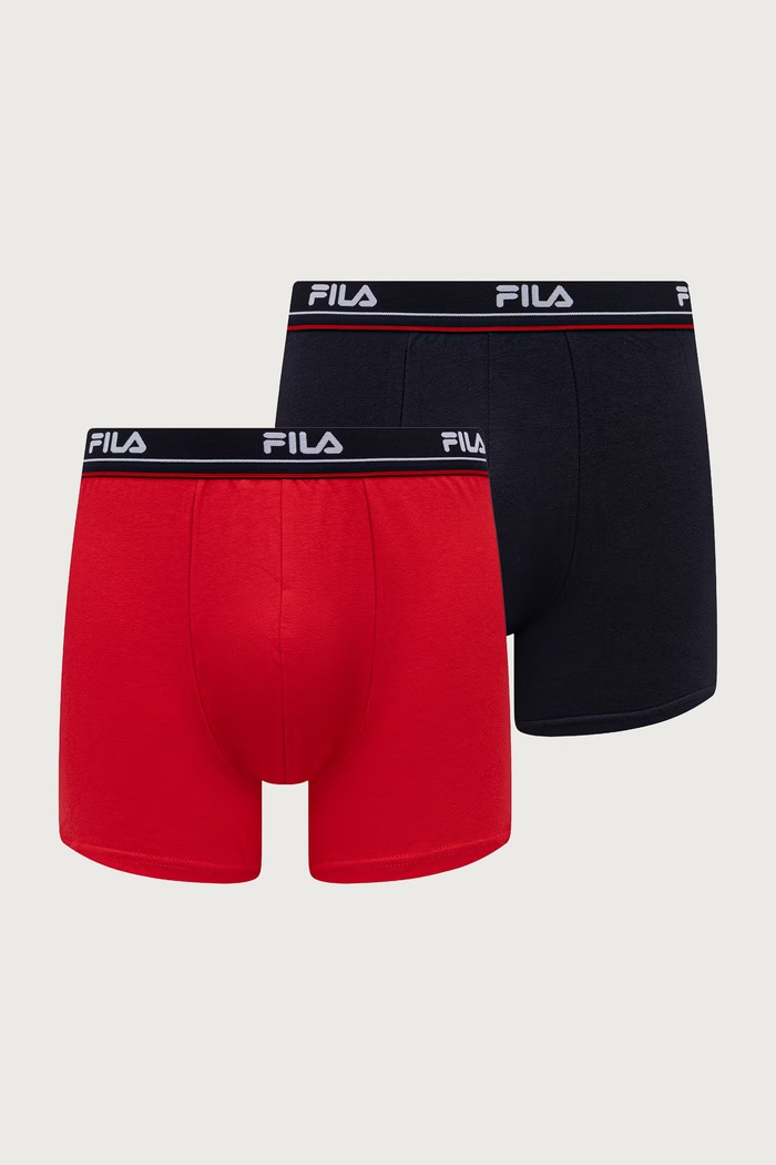 Fila Bokserki męskie bawełniane 2-pack czerwony FU5393.2