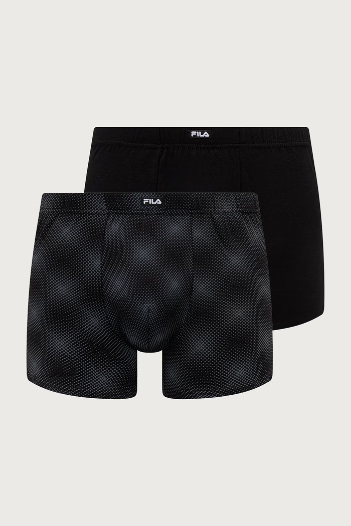 Fila Bokserki męskie z bawełną 2-pack czarny FU5391.2
