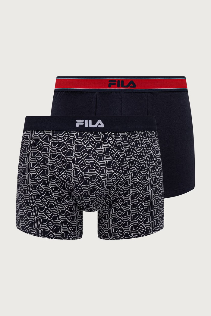 Fila Bokserki męskie z bawełną 2-pack granatowy FU5389.2