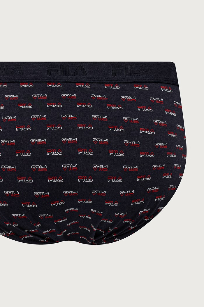 Slipy męskie z bawełną 2-pack Fila FU5386.2 granatowy