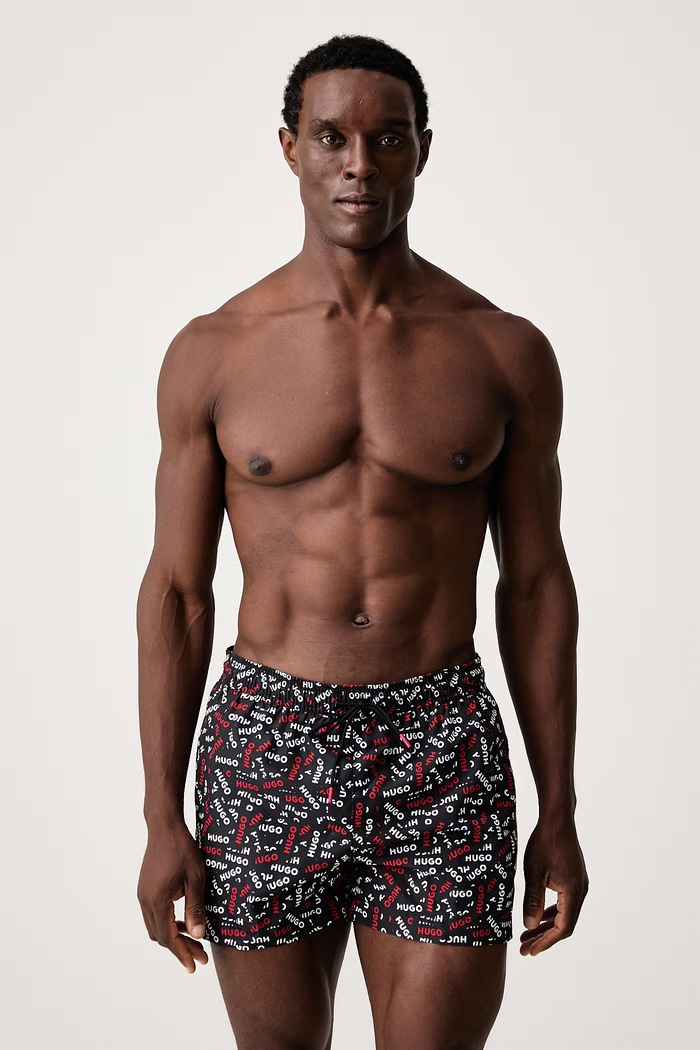 HUGO Szorty kąpielowe męskie RYU_Swim short czarny 50570337