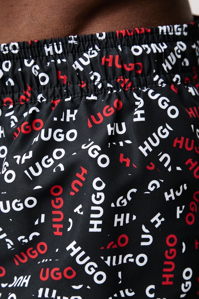 Szorty kąpielowe męskie RYU_Swim short HUGO 50570337 czarny