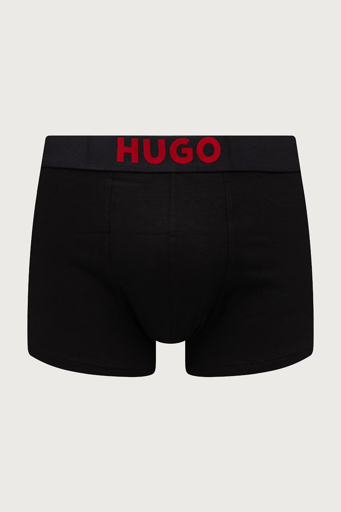 Bokserki męskie bawełniane z elastanem TRUNK TR GIFT VELVE 3-pack HUGO 50570931 czerwony