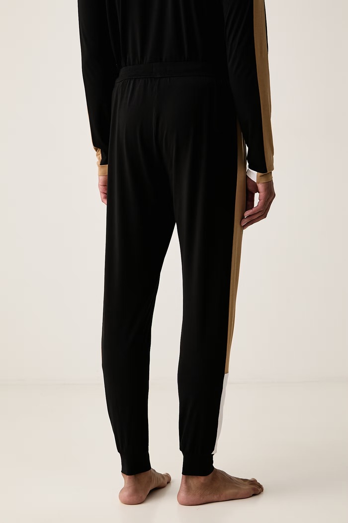Одежда BOSS пижамные штаны мужские с хлопком Balance Pants 50571118 чёрный