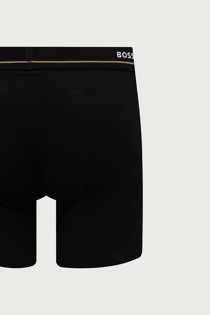 Odjeća BOSS Uske bokserice za muškarce od pamuka s elastanom BoxerBr 5P Essential 5-pack 50570055 crna