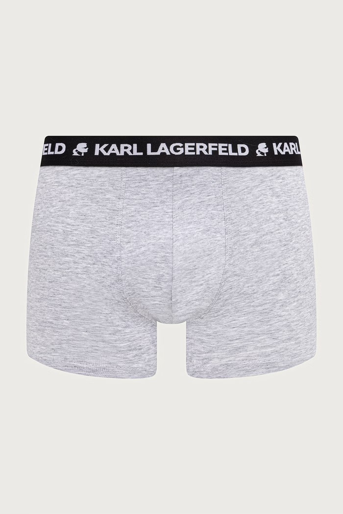 Karl Lagerfeld Priliehavé boxerky pánske bavlnené s elastanom 3-pak B4M47002 čierna AW26
