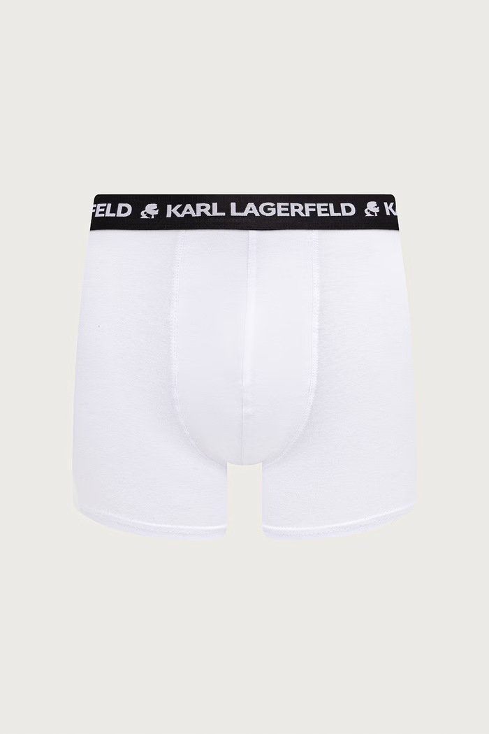 Karl Lagerfeld Bokserki dopasowane męskie bawełniane z elastanem 7-pack B4M47003 niebieski AW26