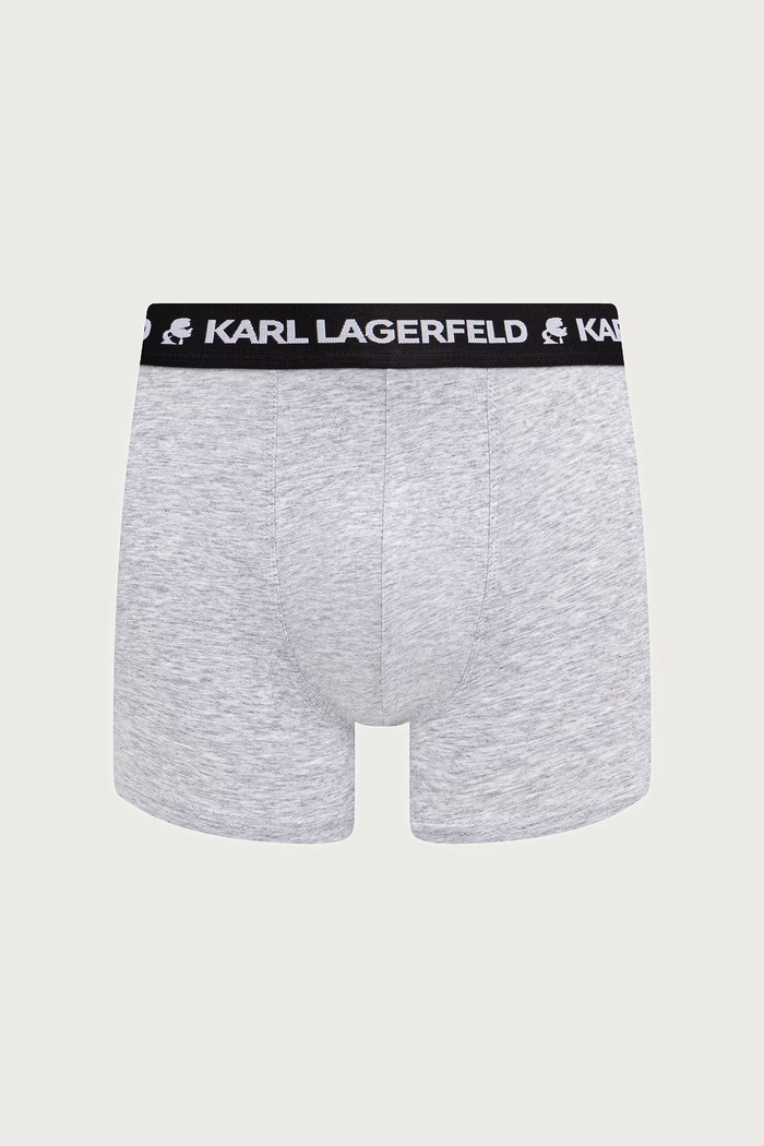 Odzież Karl Lagerfeld Bokserki dopasowane męskie bawełniane z elastanem 7-pack B4M47003 niebieski