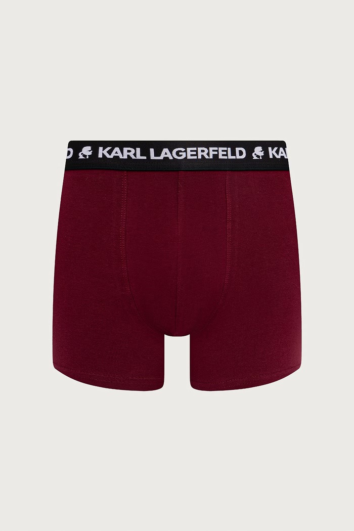 Bokserki dopasowane męskie bawełniane z elastanem 7-pack Karl Lagerfeld niebieski B4M47003