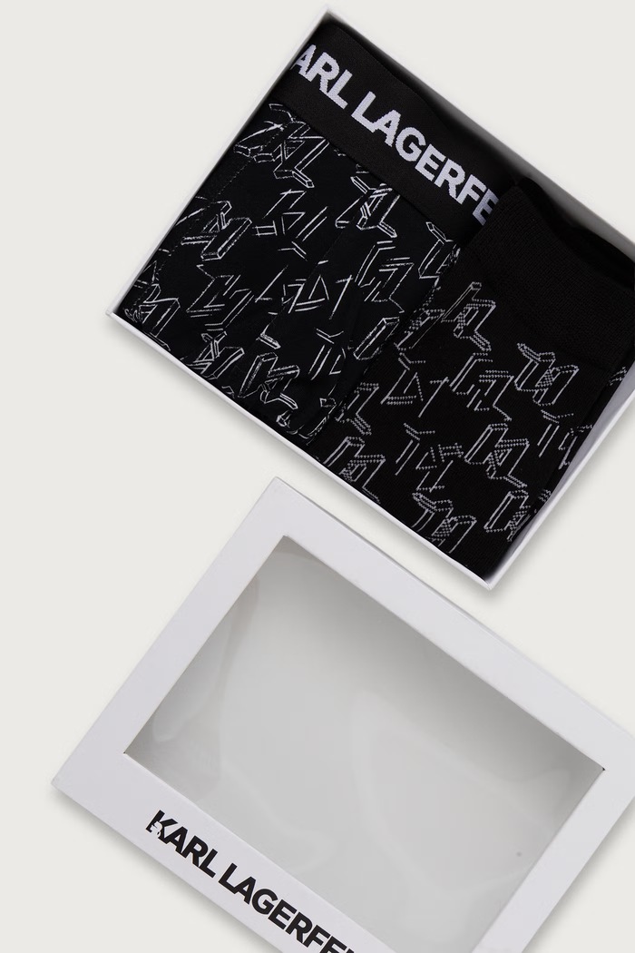 Ανδρικά με βαμβάκι Karl Lagerfeld μαύρο B4M47004
