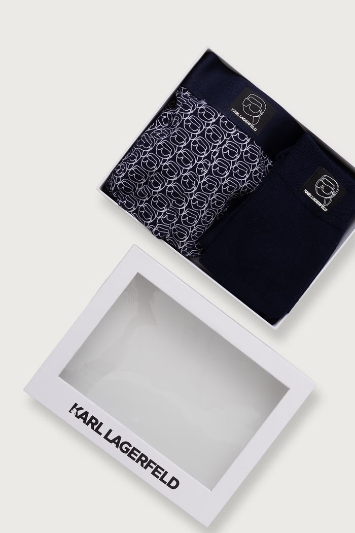 Karl Lagerfeld Bokserki i skarpetki z bawełną B4M47006