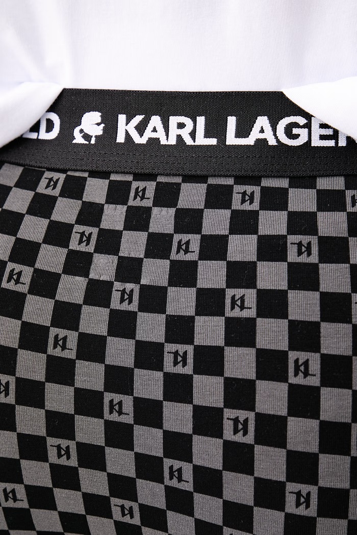 Karl Lagerfeld Pyžamo pánske s bavlnou B4M45007